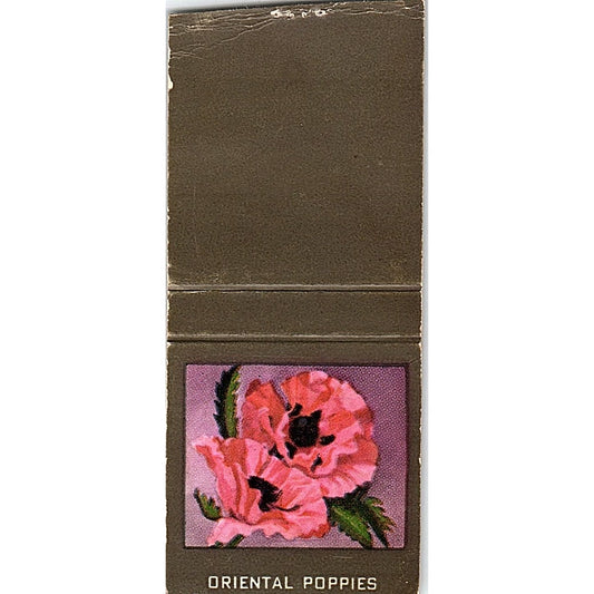 The Oriental Poppies Collectible Vintage Matchbook Cover SC7-Y2