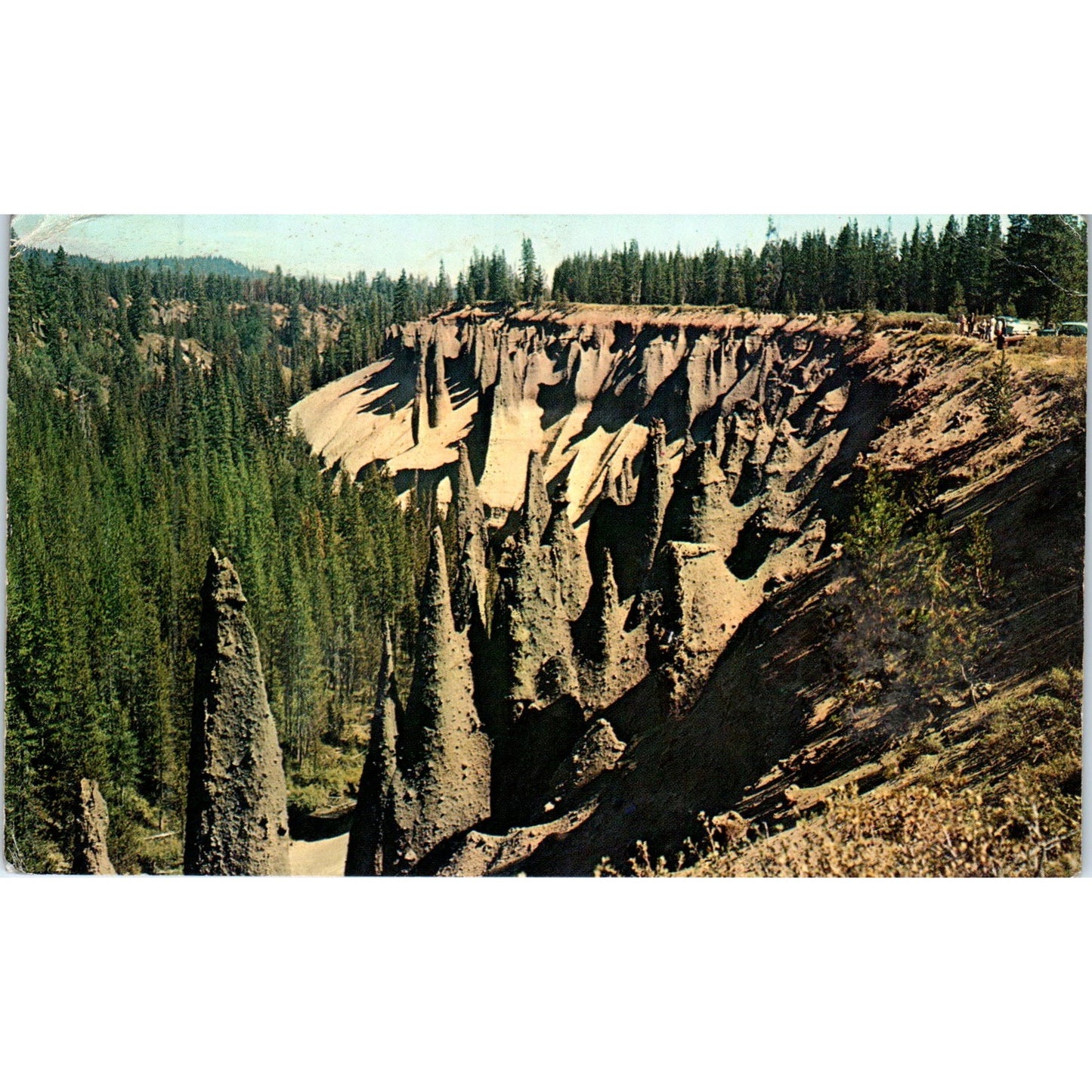 1967 The Pinnacles Crater Lake National Park Oregon Vintage Postcard PE6