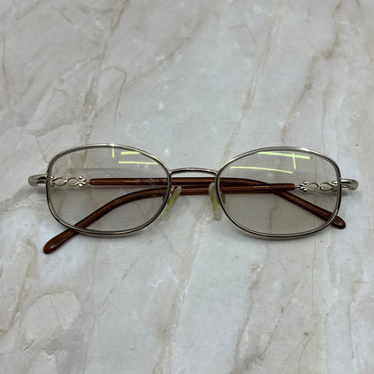 Gold Tone Oval Sunglasses Eyeglasses Frames TE9-G6-9