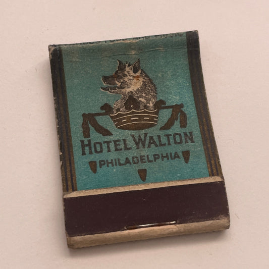 Hotel Walton Philadelphia Vintage Matchbook Cover TB8-MB2-8