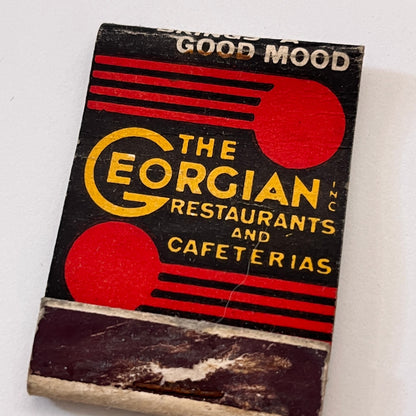 The Georgian Inc Restaurants and Cafeterias Vintage Matchbook Cover TB8-MB3-5