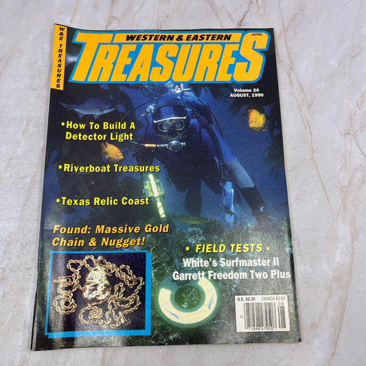 1990 Aug - Western & Eastern Treasures Magazine - Treasure Hunting Gold M12