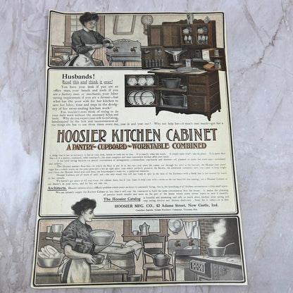 c1920 Hoosier Cabinets Hoosier Mfg Co New Castle IN 10x13 Advertisement FL6-7