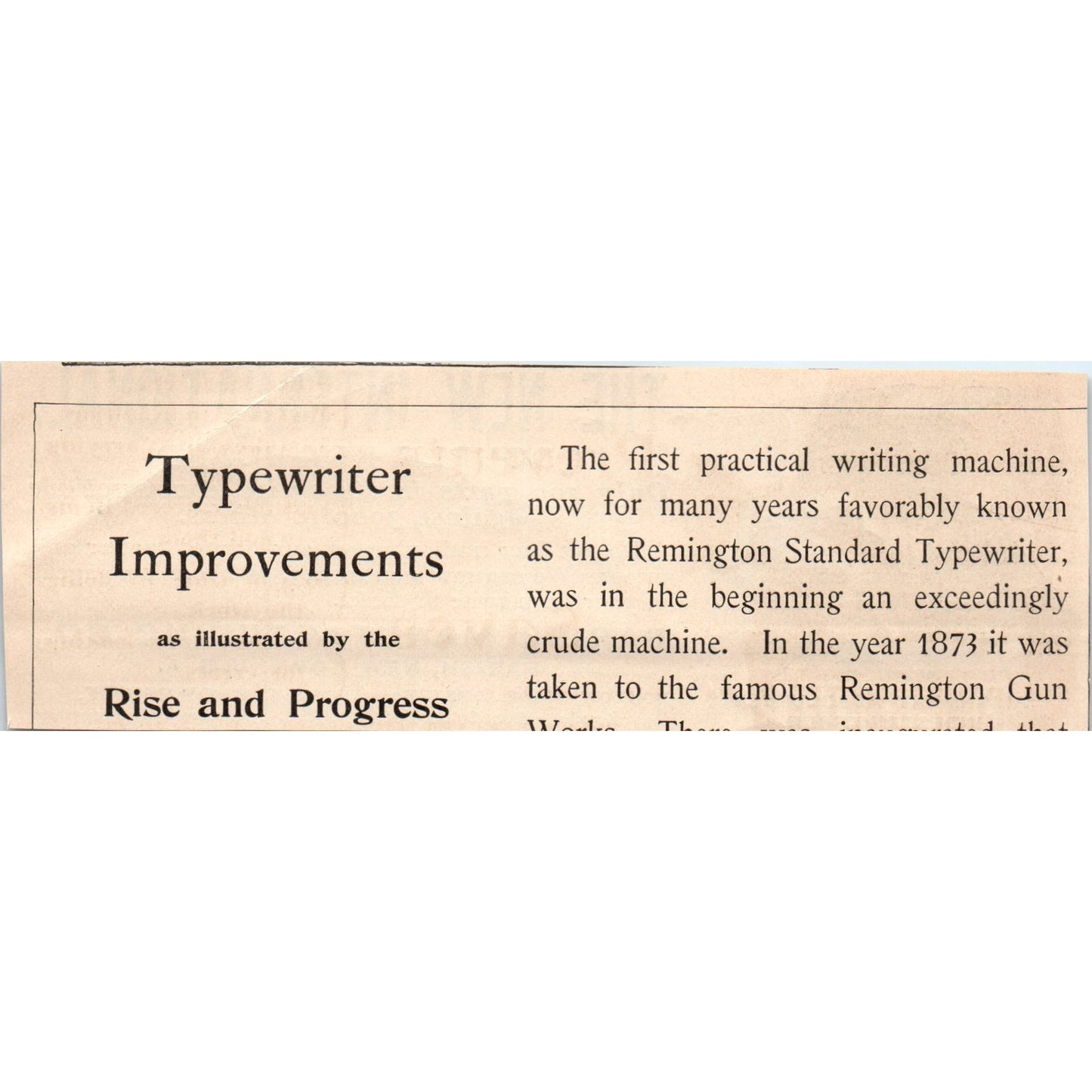 International Double Key-Board Typewriter Parish Mfg Co 1892 Magazine Ad AB6-SM1