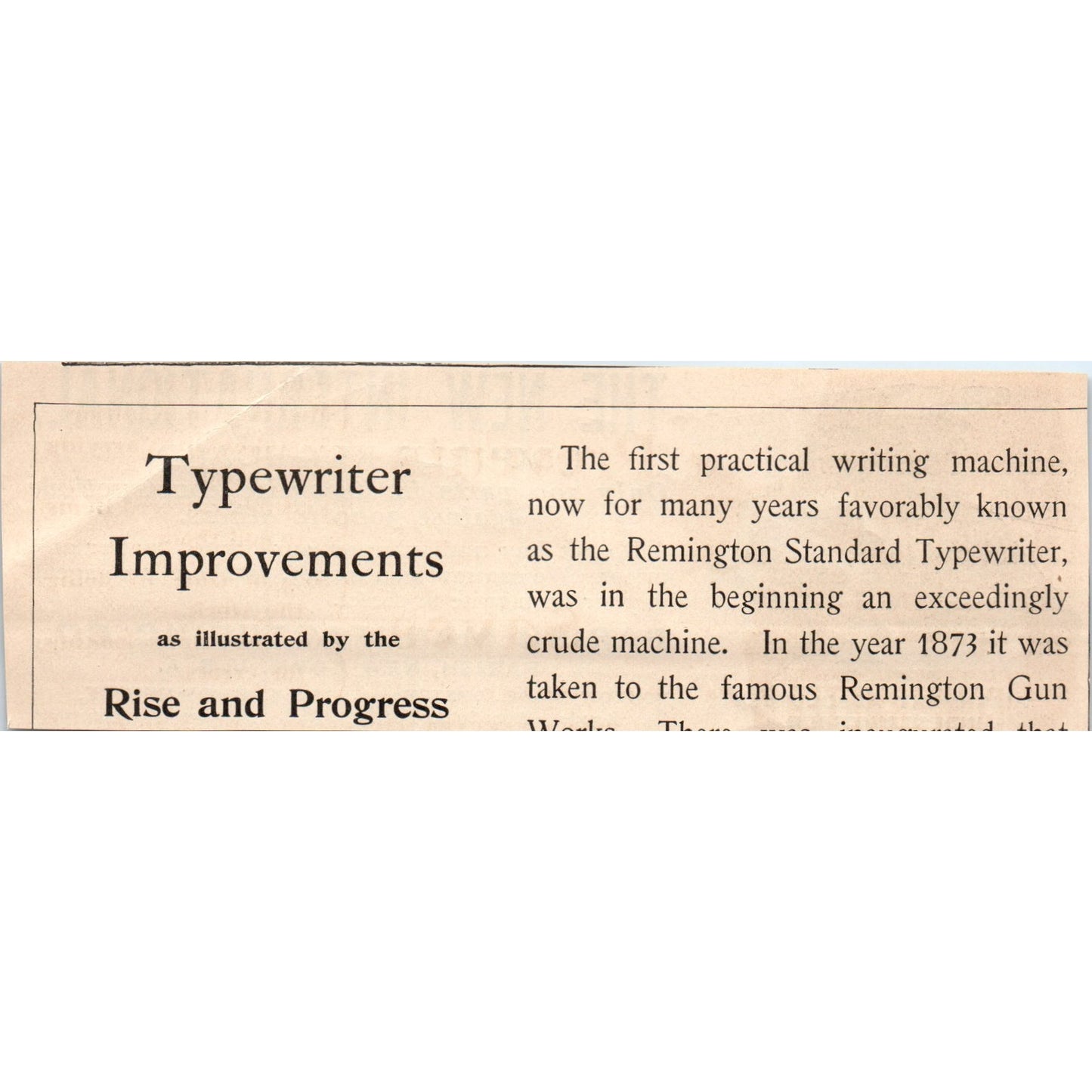 International Double Key-Board Typewriter Parish Mfg Co 1892 Magazine Ad AK6-H1