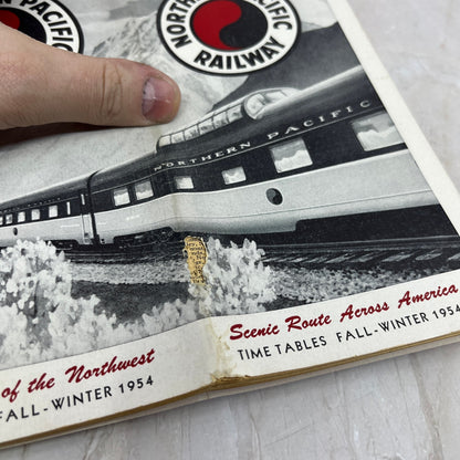 1954 Fall-Winter Northern Pacific Railway North Coast Ltd Timetables L4-3