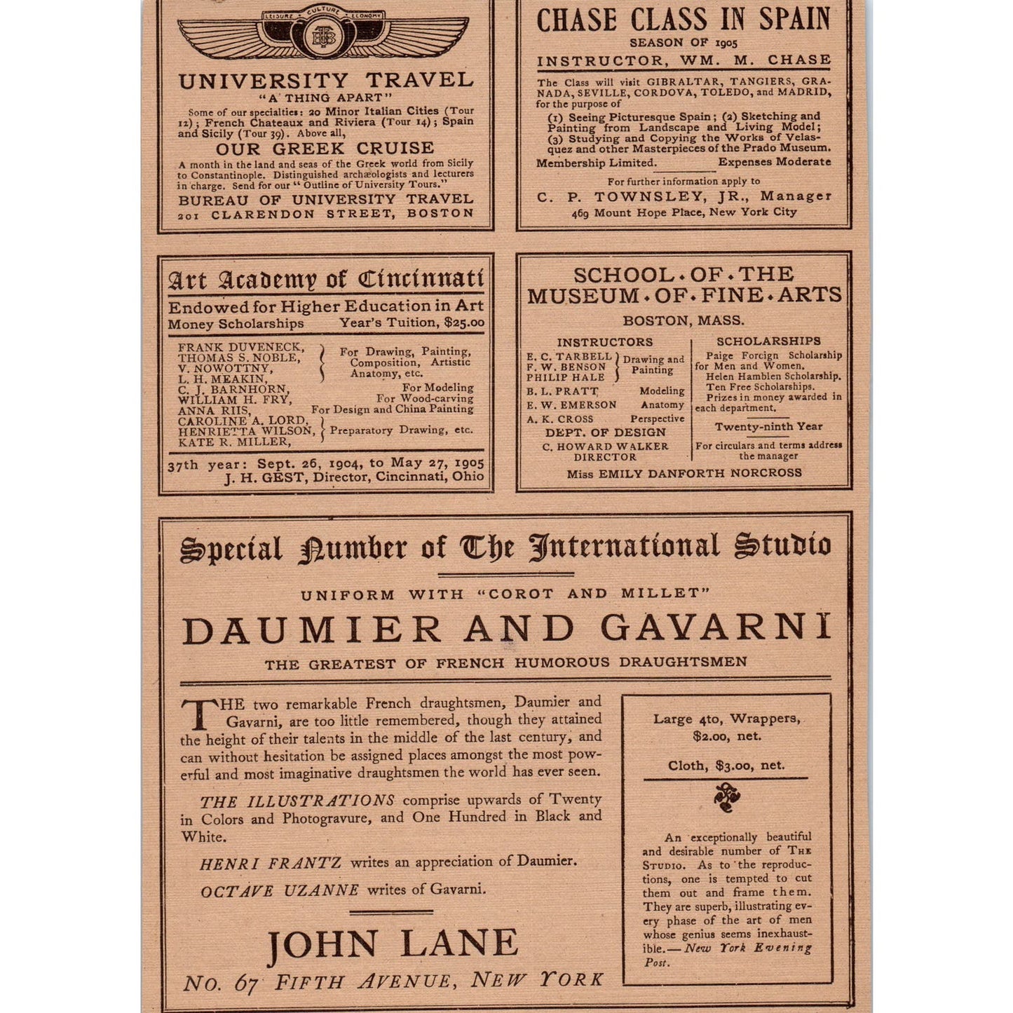 Bates & Guild Co English Household Furniture Boston c1905 Victorian Ad D12