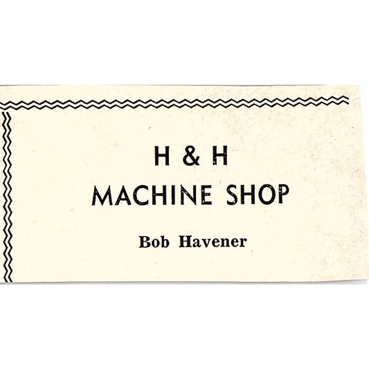 H&H Machine Shop Bob Havener, W.T. Woodward - Taft CA 1965 Ad AF8-S25