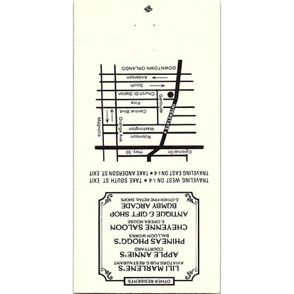 Rosie O'Grady's Good Time Pensacola FL Vintage Matchbook TB6-MB2-8