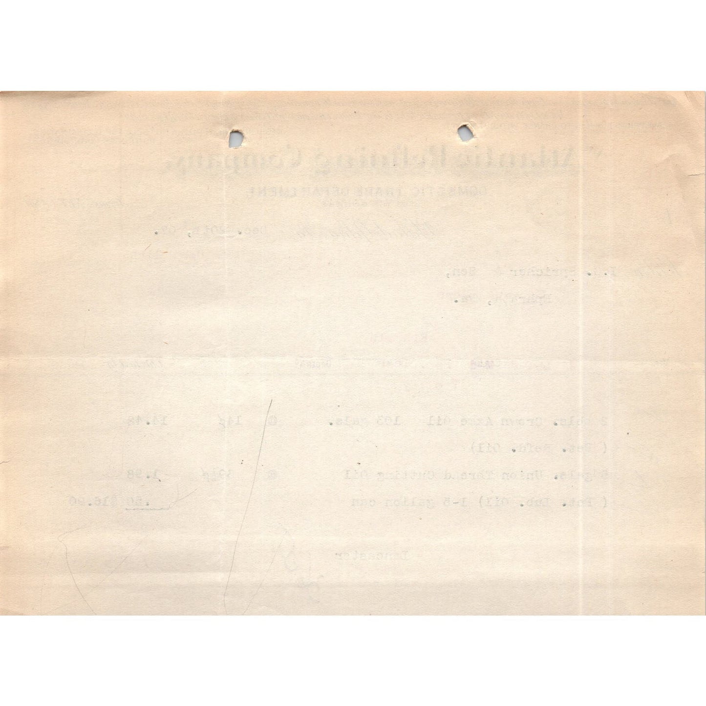 1907 The Atlantic Refining Company Philadelphia Letterhead Billhead Receipt D11