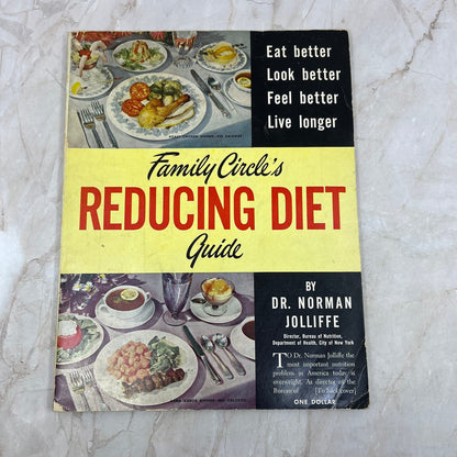 1952 Family Circle's Reducing Diet Guide Cookbook Norman Jolliffe TI9-P4