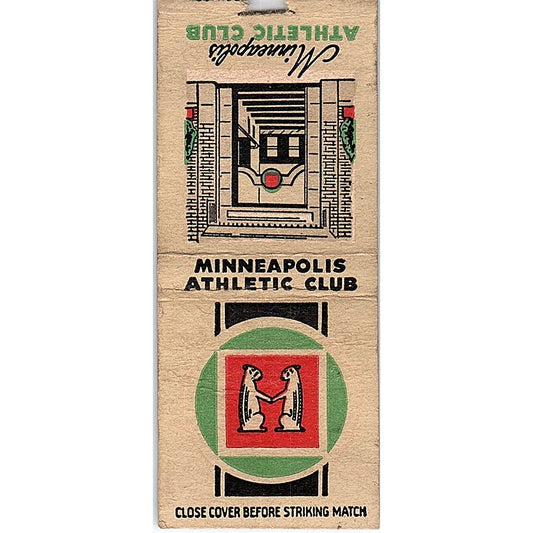 Minneapolis Athletic Club MN Vintage Matchbook Cover SC7-Y4