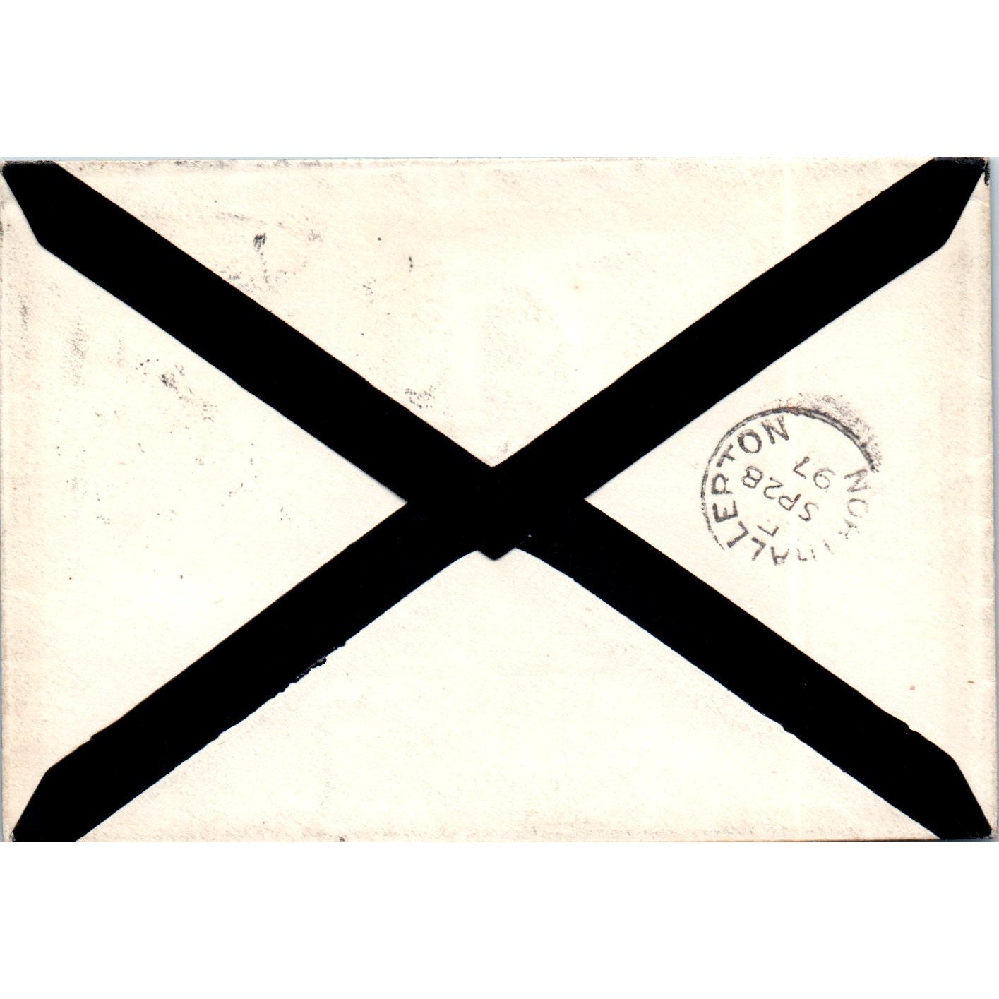 1897 Postal Cover Bedale England 60 to Northallerton William Watts P4-7