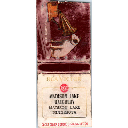 RCA Victor Madison Lake Hatchery MN Vintage Matchbook Cover SF4-Y2