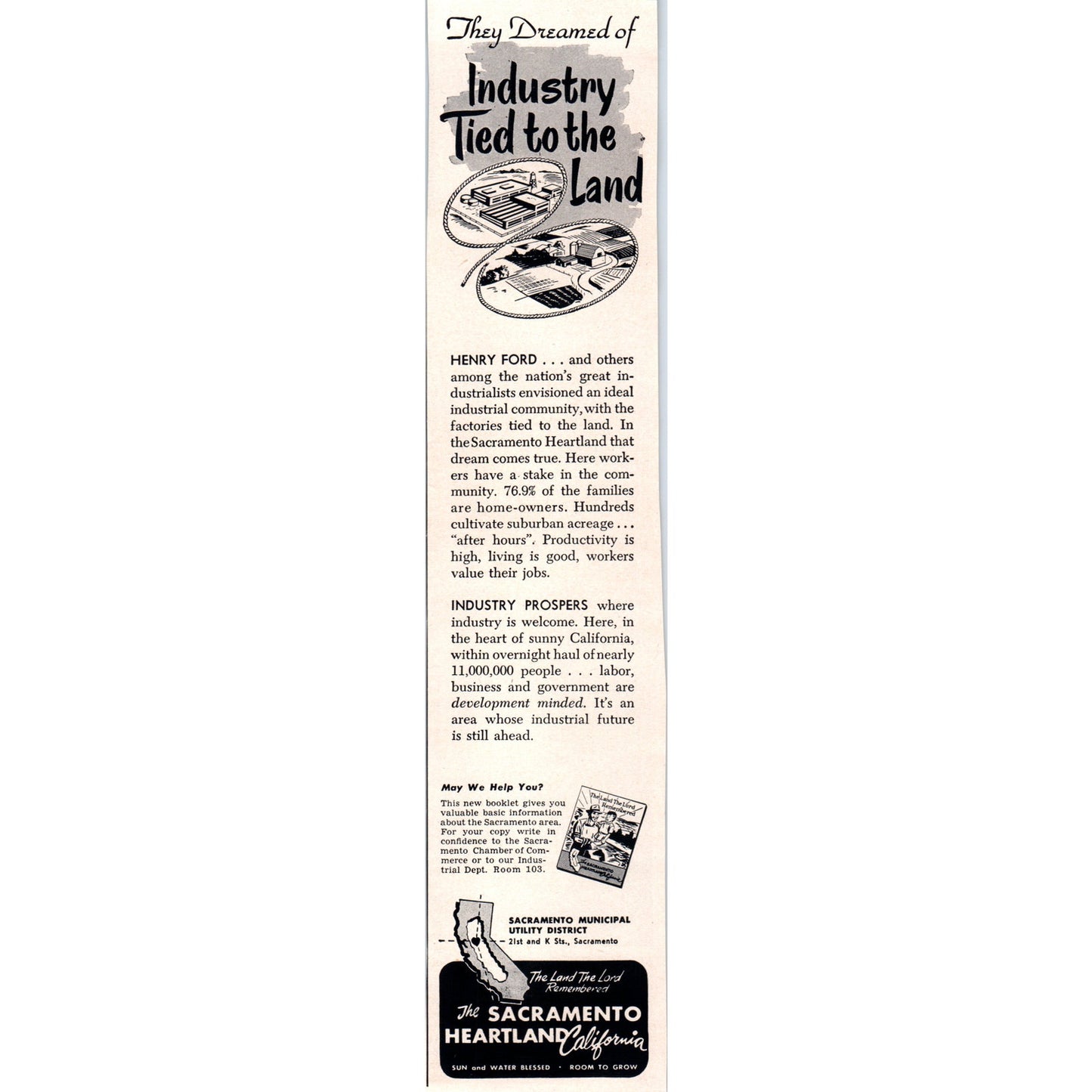 The Sacramento Heartland CA Industrial Business 1951 Magazine Ad D17