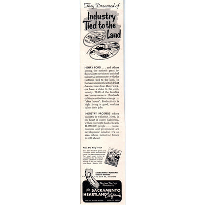 The Sacramento Heartland CA Industrial Business 1951 Magazine Ad D17