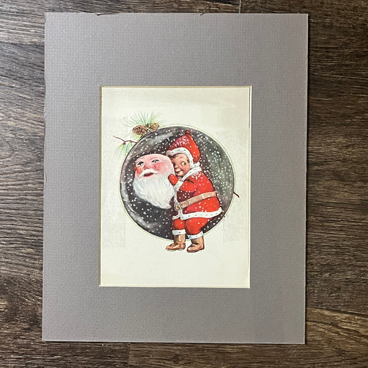 c1910 FY Fanny Cory Kewpie Dutch Boy With Santa Claus Mask 8x10 Art Print V2