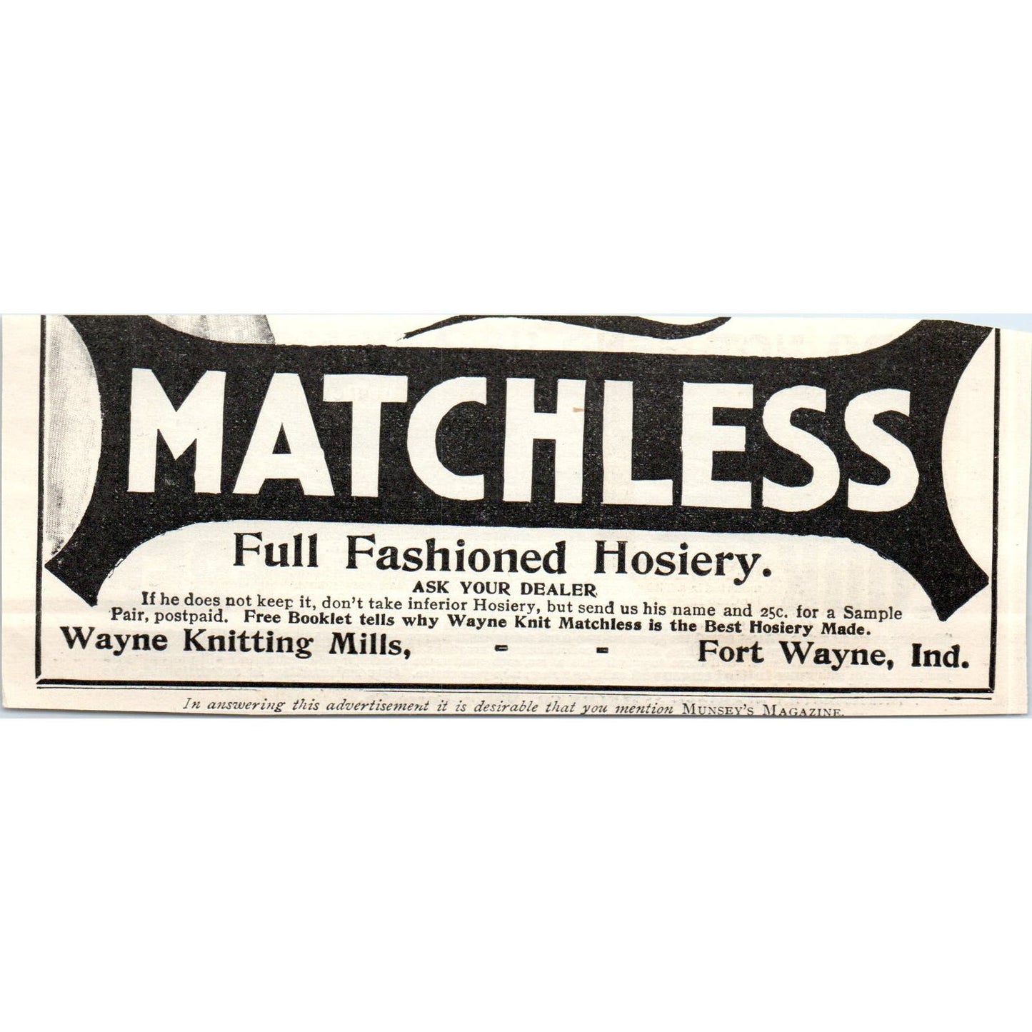 Sterling Jewelry Co Wilkes-Barre PA c1905 Original Magazine Advertisement AE7-A1