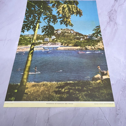 Panoramica De Acapulco Gro. Mexico Vintage Mexican 9.5x13" Art Print V21