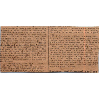 Ottawa Kitchen Cabinet Hoosier Cabinet Ottawa IL 1906 Original Ad AB6-CL1