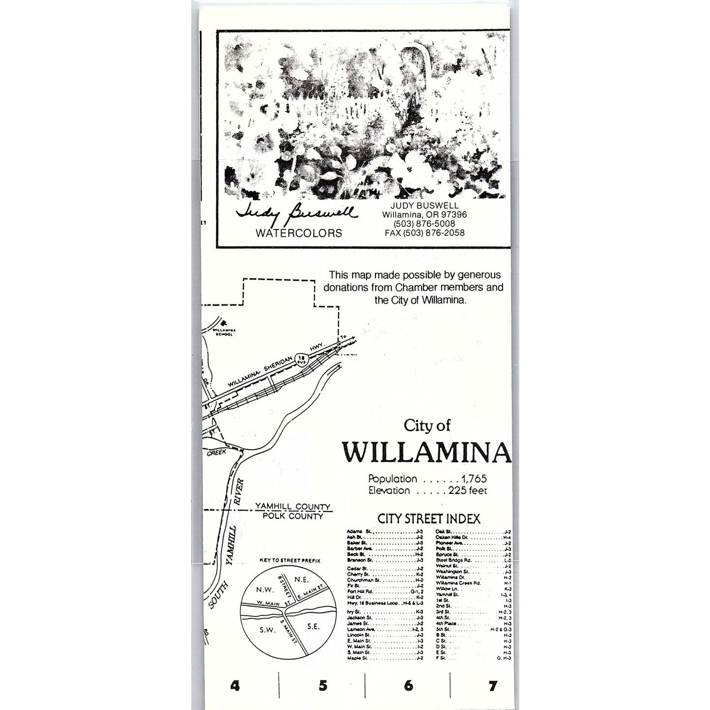 Vintage Willamina & Greater Grand Ronde Area Oregon Travel Brochure TH2-TB2