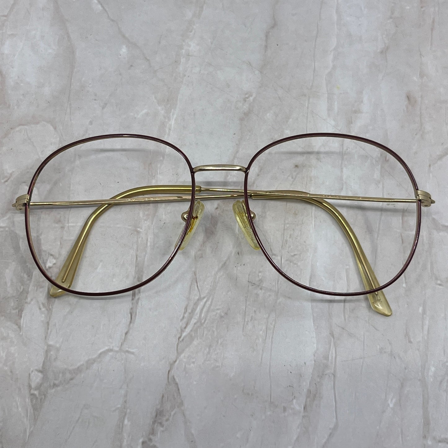 Vintage Logo Paris Gold Tone Wire Frame 140 Sunglasses Eyeglasses Frame TG7-G2-9