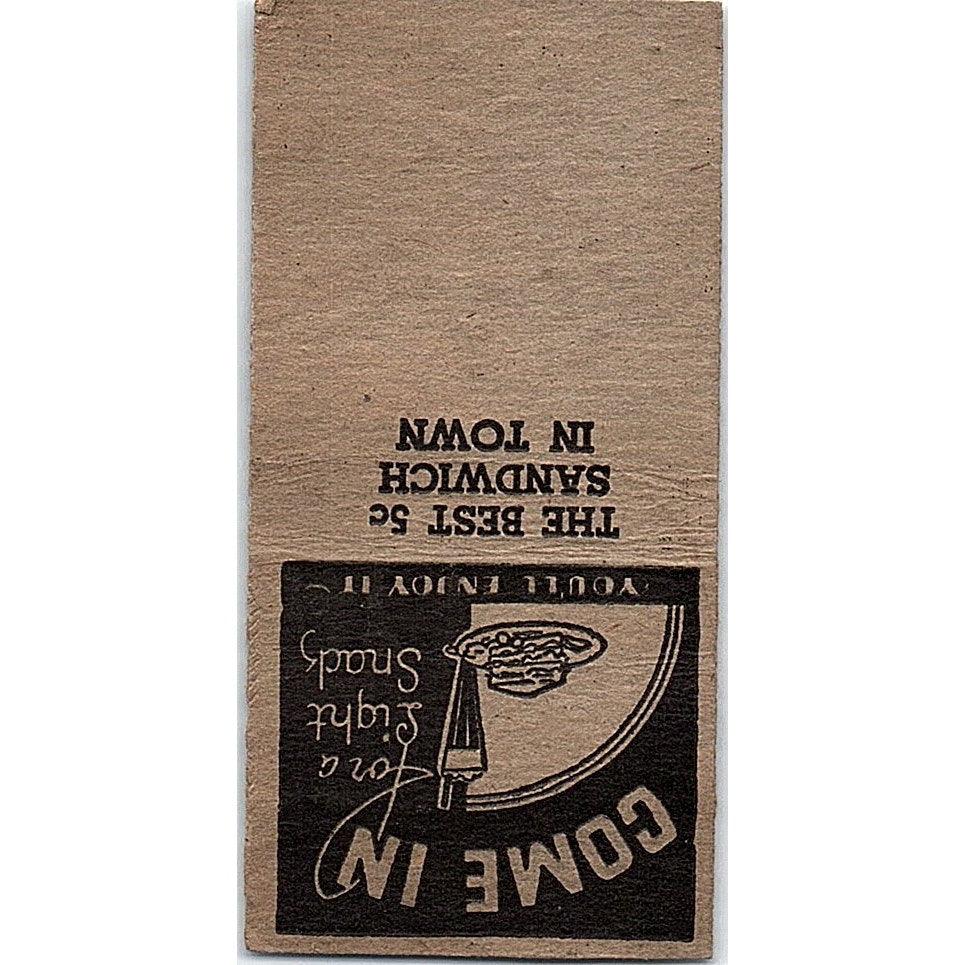 Smeland's Lunch W. Michigan St. Duluth MN Vintage Matchbook Cover SC7-Y1