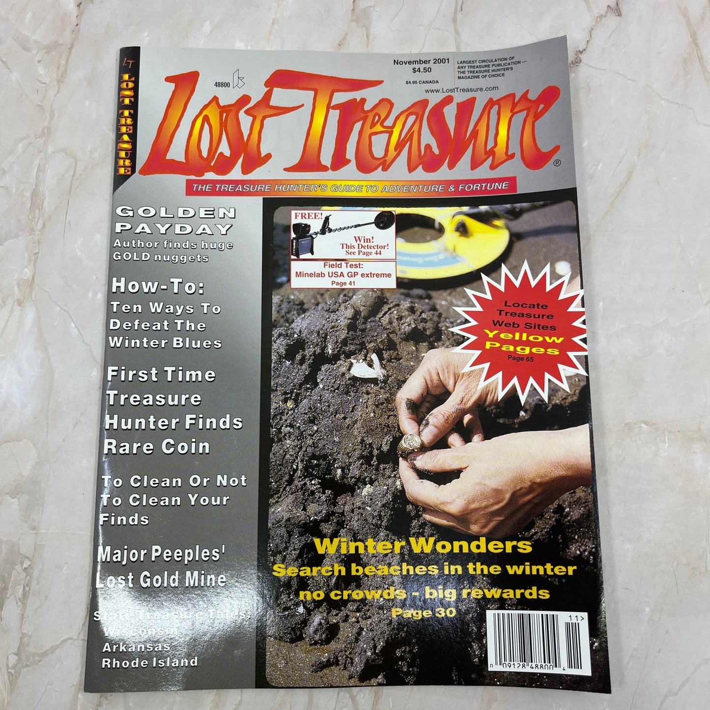 2001 Nov - Lost Treasure Magazine - Treasure Hunting Gold Prospecting M14