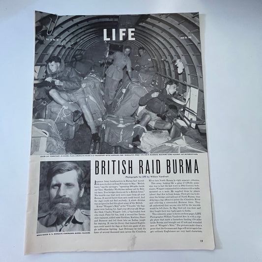 1943 British Raid Burma 5 Pages 1940s WWII Era Article V30-1