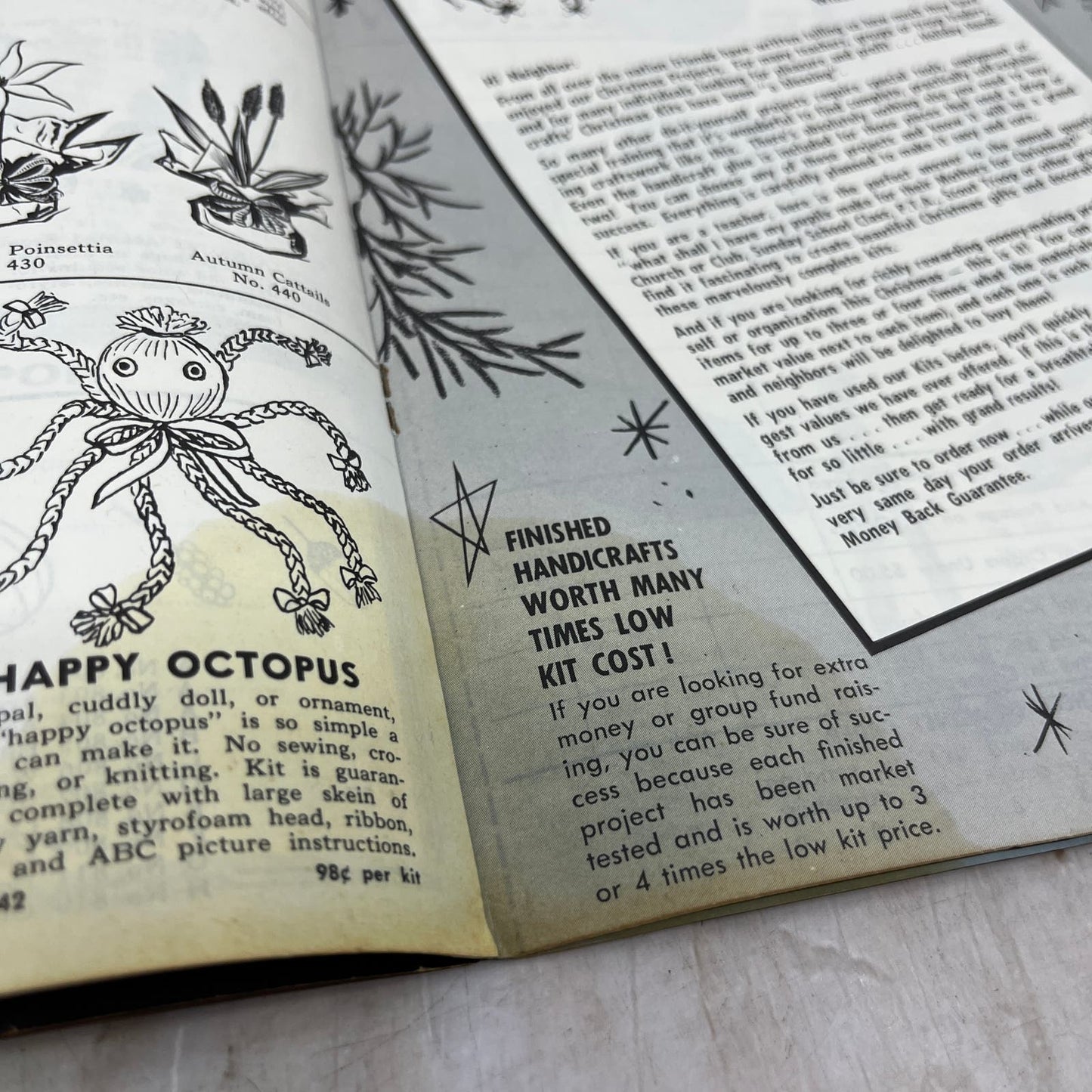 1961 Holiday Handicrafts Christmas Craft Catalog TI9-P3