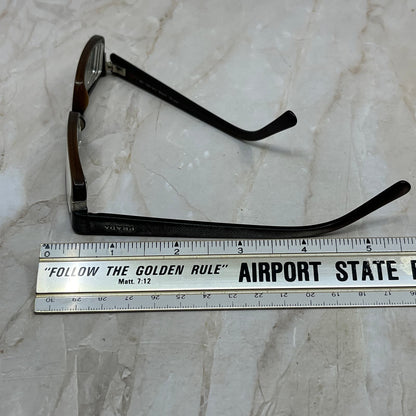 Vintage Prada Brown Silver Trim Sunglasses Eyeglasses Frames TD5G4-9