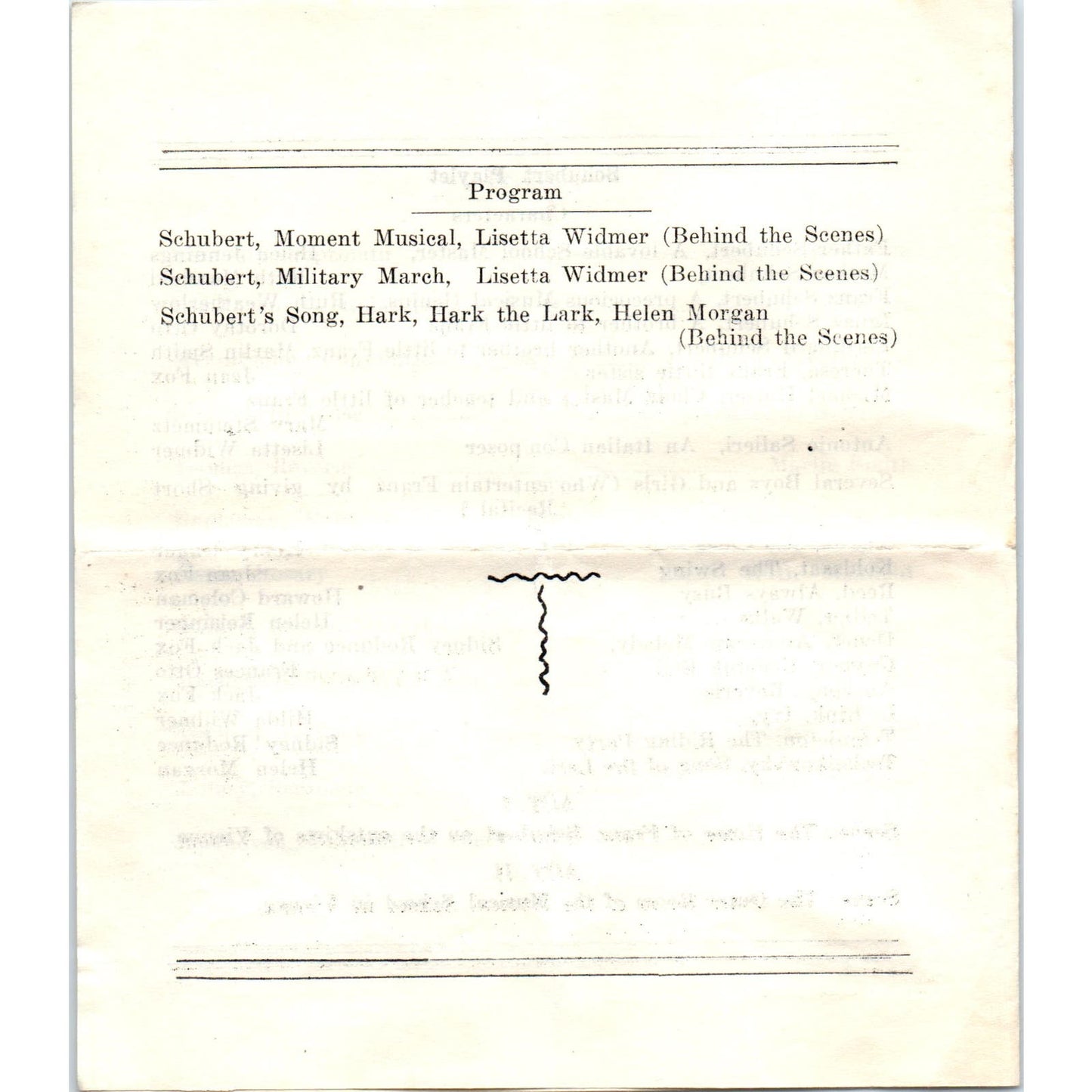 Vintage Piano Recital and Playlet Program The Schubert Club C.H. Harrington AE6