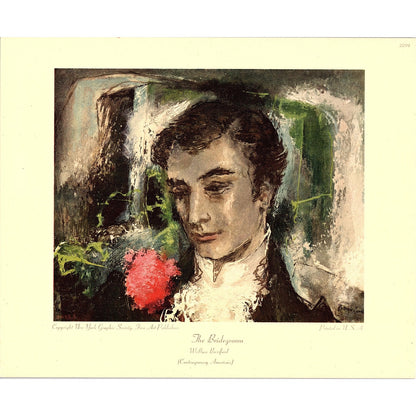 The Bridegroom Wallace Bassford Contemporary American Vintage Art Print 8x10 V5