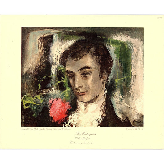 The Bridegroom Wallace Bassford Contemporary American Vintage Art Print 8x10 V5