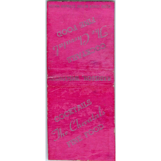 The Chevatals Fine Food Radisson WI Vintage Matchbook Cover SD4-Y17