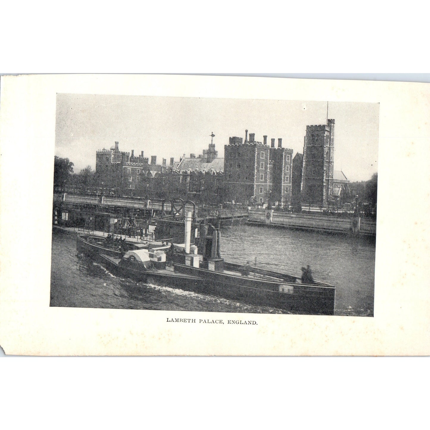 Lambeth Palace England 1901 Original Print AD8-H6