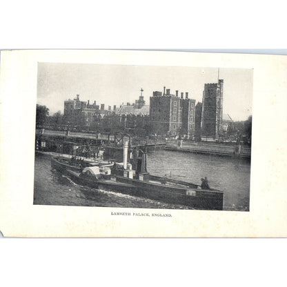 Lambeth Palace England 1901 Original Print AD8-H6