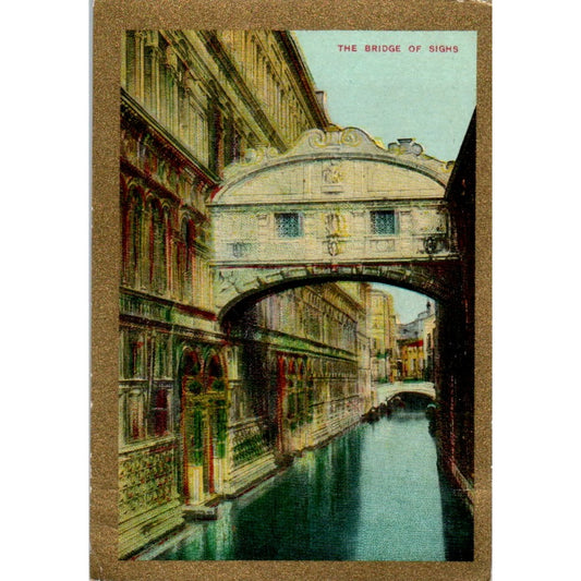 1911-12 The Bridge of Sighs Pan Handle Card Scrap Sights and Scenes AD8-Q3