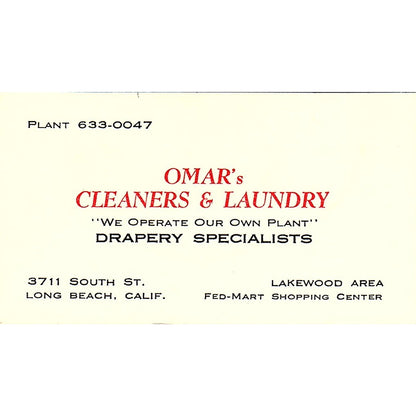 Dons I like Swipe Vacuum Cleaner Terry Stewart LongBeach CA Business Card SF3-B6