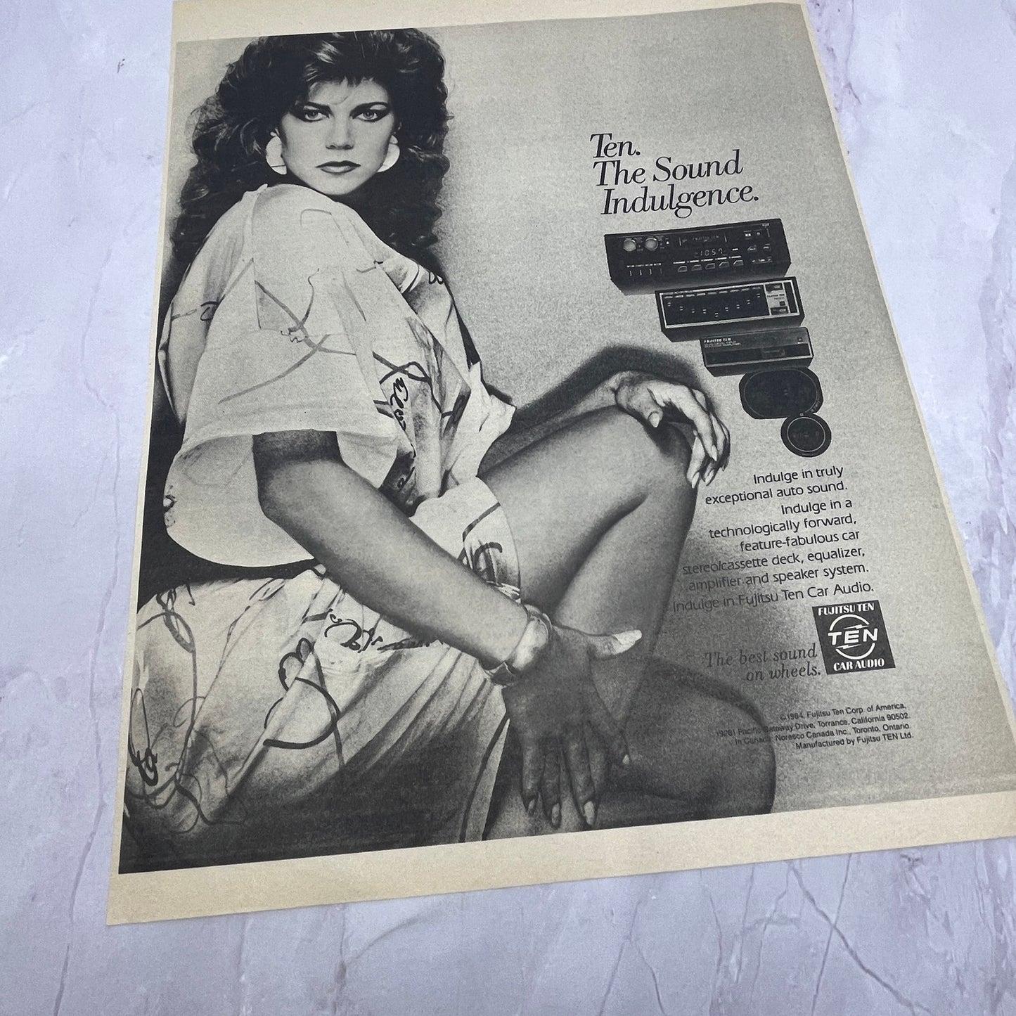 Fujitsu Ten Car Audio Torrance California 1984 Ad V14-7