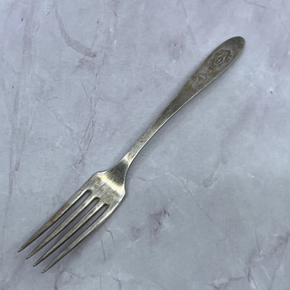 Community 7.5" Dinner Fork Bird of Paradise Pattern Vintage Silverplate TC5-OS-2