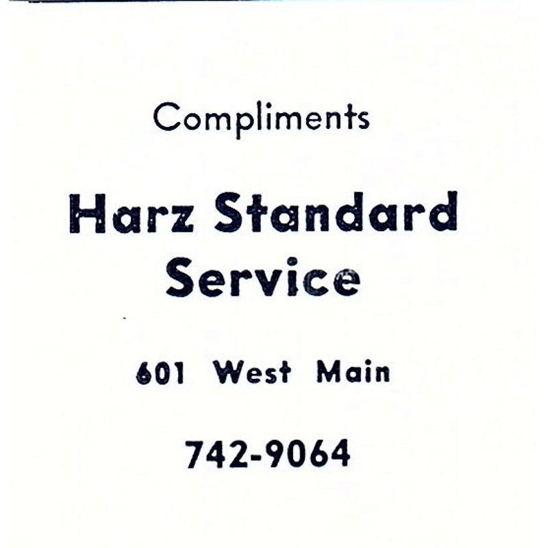 Hartz Standard Service 601 West Main Fort Wayne Indiana 1964 Ad AG1-S11