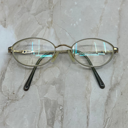 Vintage AriStar Oval Gold Tone Sunglasses Eyeglasses Frames TE9-G2-6