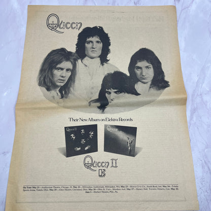 Queen - Queen II Album Elektra Records 11x14.5" 1974 Ad V14-2