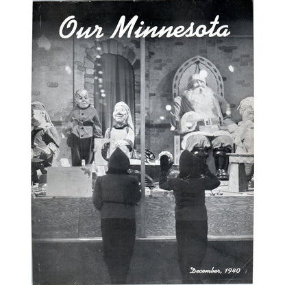 Our Minnesota Downtown Department Store Christmas Display 1940 Magazine Pic D17