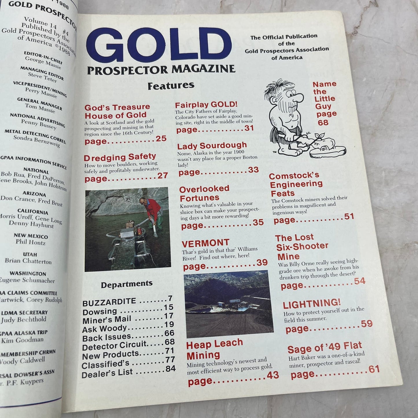 1988 Aug - Gold Prospector Treasure Hunting Magazine Vermont Gold M20