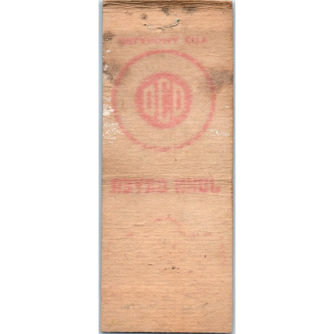 Great Scott! Marshfield Canned Beans & Peas WI Vintage Matchbook Cover SD4-Y9