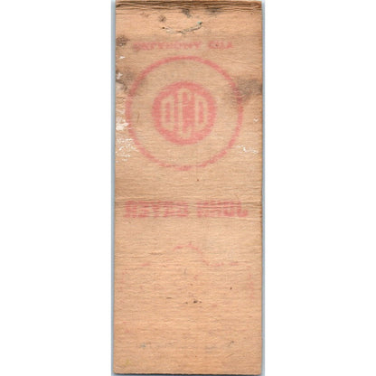 Great Scott! Marshfield Canned Beans & Peas WI Vintage Matchbook Cover SD4-Y9