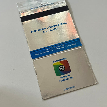 Channel 9 Toronto CFTO-TV Family Station Vintage Matchbook Cover TB6-MB2-6