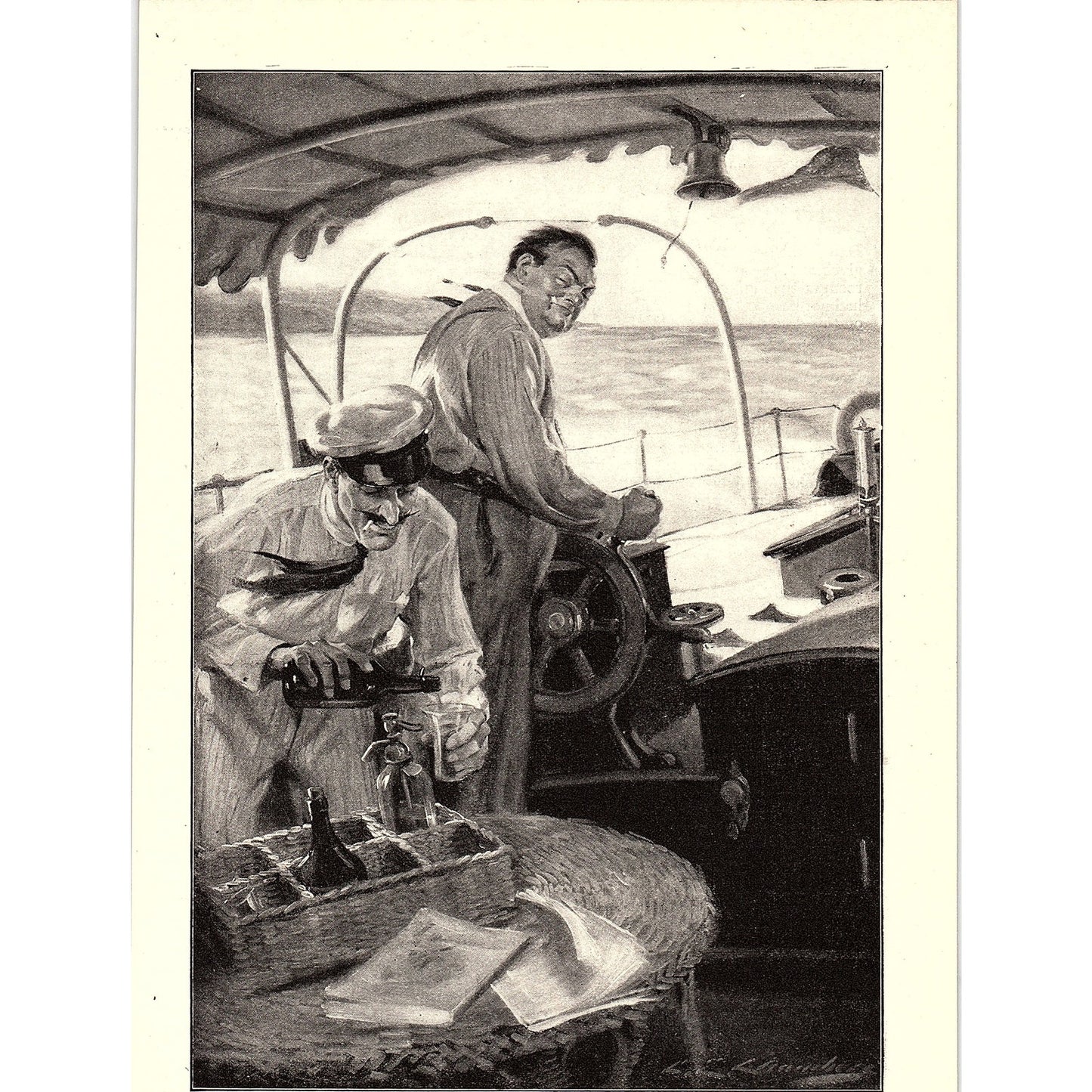 New Adventures of Wallingford Charles E. Chambers Vintage Art Print 6x8" V17